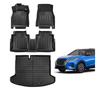Jdeymat Tapis de Sol sur Mesure à 2 rangées et Tapis de Coffre compatibles avec Les Accessoires Nissan Kicks 2018-2023