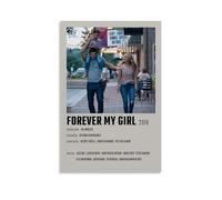 JDfenggu Forever My Girl Poster mural esthétique pour salon, chambre à coucher, 20 x 30 cm, sans cadre