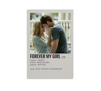 JDfenggu Forever My Girl Poster mural esthétique pour salon, chambre à coucher - 30 x 45 cm - Style sans cadre