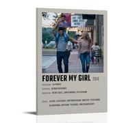 JDfenggu Poster Forever My Girl - Décoration murale esthétique pour salon, chambre à coucher - 60 x 90 cm - Style cadre
