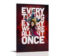 JDfenggu Poster mural esthétique « Everything Everywhere All at Once » pour salon, chambre à coucher, 30 x 45 cm, style cadre