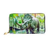 JDFHGNU Bicorn - Portefeuille pour femme - Motif dinosaure - Longue pochette - Porte-monnaie de voyage - Noir - Taille unique, Noir , Taille unique