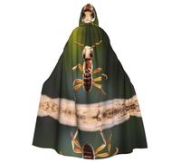 JDFHGNU Cape à capuche unisexe pour adulte, cape de sorcière, Halloween, fête de Noël, motifs de danse des fourmis
