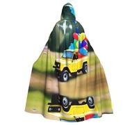 JDFHGNU Cape à capuche unisexe pour adulte - Cape de sorcière pour Halloween, fête de Noël - Motifs ballons