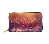 JDFHGNU Floraison Motif muguet, portefeuille pour femme, portefeuille long, porte-cartes de crédit, porte-monnaie de voyage, noir, taille unique, Noir , Taille unique