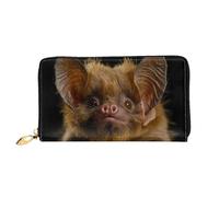 JDFHGNU Motif chauve-souris, portefeuille pour femme, portefeuille à longue pochette, porte-cartes de crédit, porte-monnaie de voyage, noir, taille unique, Noir , Taille unique