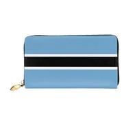 JDFHGNU Motif drapeau du Botswana, portefeuille pour femme, longue pochette, porte-monnaie de voyage, noir, taille unique, Noir , Taille unique