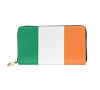 JDFHGNU Motif drapeau irlandais, portefeuille pour femme, portefeuille à longue pochette, porte-cartes de crédit, porte-monnaie de voyage, noir, taille unique, Noir , Taille unique