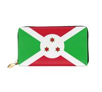 JDFHGNU Portefeuille pour femme, motif drapeau du Burundi, portefeuille à longue pochette, porte-cartes de crédit, porte-monnaie de voyage, noir, taille unique, Noir , Taille unique