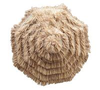 JDFVHJF 2.7m Toile de rechange pour parasol paille de jardin exterieur à frange,fait en plastique