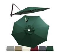 JDFVHJF Housse de rechange pour parasol déporté 3.0m 3.5m Toile De Remplacement Parasol De Terrasse 8 Baleines Rond Imperméable