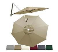JDFVHJF Housse de rechange pour parasol déporté 3.0m 3.5m Toile De Remplacement Parasol De Terrasse 8 Baleines Rond Imperméable