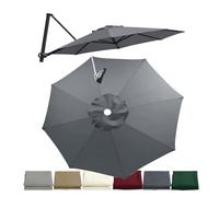 JDFVHJF Housse de rechange pour parasol déporté 3.0m 3.5m Toile De Remplacement Parasol De Terrasse 8 Baleines Rond Imperméable