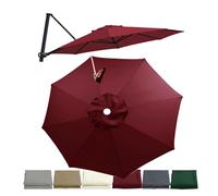 JDFVHJF Housse de rechange pour parasol déporté 3.0m 3.5m Toile De Remplacement Parasol De Terrasse 8 Baleines Rond Imperméable