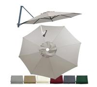 JDFVHJF Housse de rechange pour parasol déporté 3.0m 3.5m Toile De Remplacement Parasol De Terrasse 8 Baleines Rond Imperméable