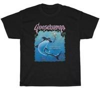 JDGAALML Goosebumps Vintage Deep Trouble T-Shirt New Black Manches Courtes(Medium)