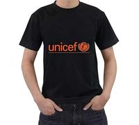 JDGAALML Men's Saink Unicef Who Logo T-Shirt Short Sleeve Color Black- - Manches Courtes(Small)