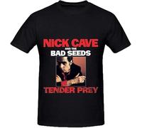 JDGAALML Nick Cave Tender Prey Tracks Men's O Neck Casual T-Shirt Black Manches Courtes(XX-Large)