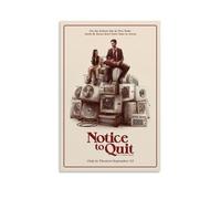 JDHUOXIAO Poster avec inscription « Notice to Quit it it » - Décoration murale esthétique pour salon, chambre à coucher - 30 x 45 cm - Style sans cadre