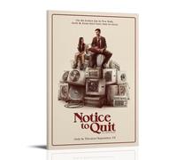 JDHUOXIAO Poster avec texte en anglais « Notice to Quit it it » - Décoration murale esthétique pour salon, chambre à coucher - 50 x 75 cm - Style cadre