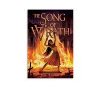 JDHUOXIAO Poster de couverture de livre The Song of Wrath - Art mural esthétique - Peinture pour salon, chambre à coucher - 50 x 75 cm - Style sans cadre