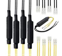JDIEOQA 4X clignotant universel de moto Résistance Charge Erreur Clignotant Indicateur Adaptateur de moto 12V 21W indicateur LED adaptateur de résistance de charge clignotant correction des erreurs