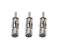 JDIEOQA Adaptateur Lot de 3 d'antenne Radio DIN mâle vers ISO Femelle, Adaptateur stéréo Universel pour véhicule, Prise ISO vers connecteur DIN pour autoradio de véhicule