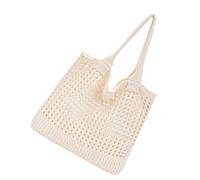 JDIEOQA Crochet Beach Bag Summers Beachs Sac pour Femmes Filet Esthétique Sacs corrompus Hippie Tricot Hobos Sacs à bandoulière Cadeau Crochet pour Femmes