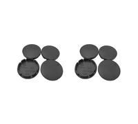 JDIEOQA Lot de 4 cache-moyeux universels en ABS - Diamètre extérieur : 56 mm - Noir