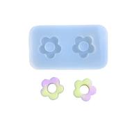 JDIEOQA Mini moule en silicone creux en forme de fleur pour remplissage de résine époxy