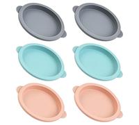 JDIEOQA Moule à gâteau en silicone flexible, design rond, résistant à la chaleur pour la préparation de desserts créatifs, passe au lave-vaisselle