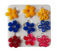 JDIEOQA Moule en silicone pour pendentif en forme de fleur - Moule en résine époxy pour fabrication de bijoux, colliers, boucles d'oreilles, pendentifs, loisirs créatifs