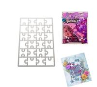 JDIEOQA Puzzle en métal - Pochoir de découpe - Scrapbooking - Album de papier - Carte - Moule à gaufrer - Décoration de gaufrage - Scrapbooking - Poinçonnage et timbres