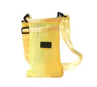JDIEOQA Sac à bandoulière portable pour bouteille d'eau de sport, porte-boisson en maille avec sangle réglable pour le camping en plein air, pochettes en nylon