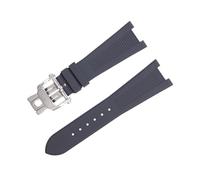 JDIME Bracelet de montre Patek Philippe Strap pour Nautilus 5711/5712 - Accessoire original - En caoutchouc fluoré - Avec extrémité rose, 25-12, Acétate, Pas de gemme