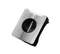 JDIME Coupe-cigare, lame en métal à ressort en V, outil de fumage portable, étui de rangement manuel (argenté)