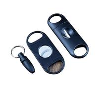 JDIME Ensemble de porte-clés en acier inoxydable en forme de V - Guillotine de poche portable, outil de voyage manuel (C)