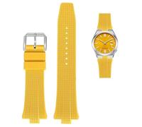 JDIME FKM Bracelet de montre en caoutchouc fluoro pour Citizen TSUYOSA Collection NJ0150 NJ0151ME Bracelets de montre pour hommes et femmes Bracelet coloré, 9mm, Agate