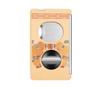 JDIME Outil multifonction 5 en 1, coupe en V et guillotine de précision, support caché intégré avec perforateur et rehausseur de tirage intégré, accessoire de voyage en métal (D)