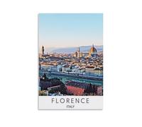 Jdjdu Florence Italy Affiche vintage de voyage Cadeau Décoration murale Poster Toile Art Poster