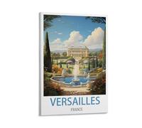 Jdjdu Versailles France Affiche de voyage vintage Cadeau Décoration murale Poster Toile Art Poster