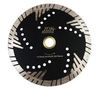 JDK - Lame de scie diamant turbo de 15,2 cm pour couper le granit - Triangle profond - Pour pierre, maçonnerie, brique, béton avec arbre de 2,2 cm - 1,6 cm