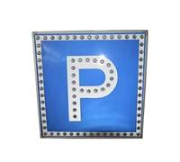 JDKMNE Panneau de Stationnement Personnalisé - Panneaux 24" x 24" pour Parkings Solaires, Entreprises Extérieur et Signalisation Routière