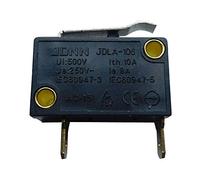 JDLA-106 250V 10/8A Interrupteurs de fin de course à petite échelle Barres de contrôle simples de type micro-interrupteurs pour équipement mécanique 2 paquet (Courbé)