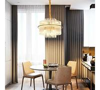 JDLENZVD Pendante Lampe Transparent k9 gouttelettes en Cristal en Verre Pendant Lampe de Luxe élégante Luxe plafonnier Luxe Luxe Lustre de l'escalier Clair