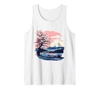 JDM Cherry Blossom 240sx Art japonais mx5 Drift Car S13 Débardeur