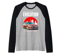 JDM Evolution Street Racing Skyline Style Voiture Graphique Manche Raglan