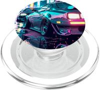 JDM Japonais Domestic Market 90s Car Lover Style Synthwave PopSockets PopGrip pour MagSafe
