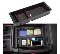 JDMCAR Compatible avec Les Accessoires Ford F150 (2015-2020) / F250 F350 F450 (2017-2022) / Expedition 2018-2022, Organiseur de Console Centrale, boîte de Rangement en matériau ABS (sièges baquets