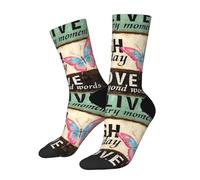 JDNFDR Chaussettes papillon Laugh Love pour homme et femme